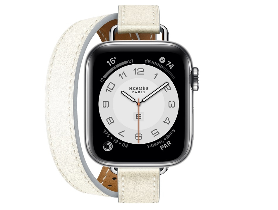 Apple Watch Hermes Series 6 40mm blanc Swift calfskin double tour Attelage band.jpg