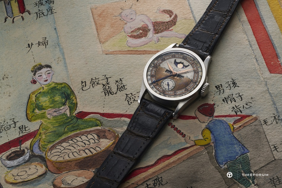 A Patek Philippe Reference 96 Quantieme Lune  formerly from the collection of Aisin-Giro Puyi and a watercolour painting_2.jpg
