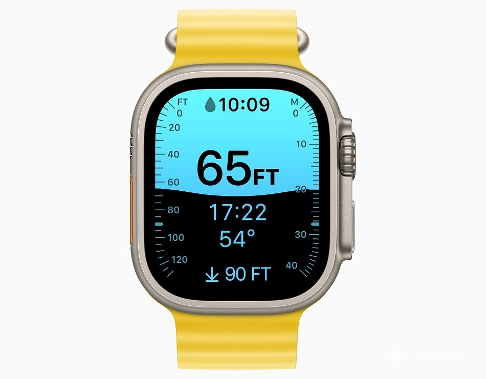 Apple-Watch-Ultra-yellow-Ocean-band-Depth-app.jpg