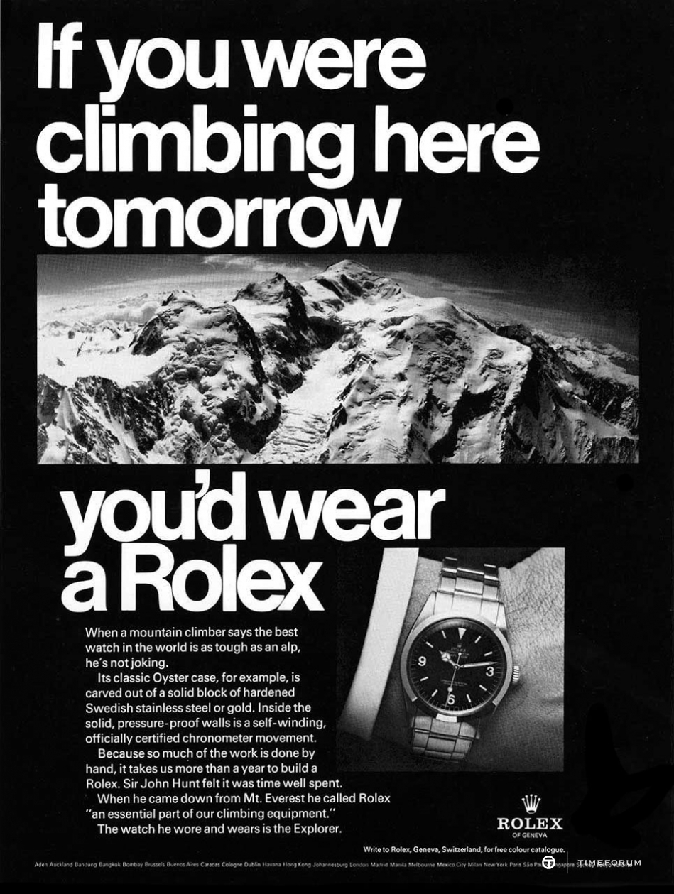 1967-Rolex-Explorer-Ad.jpg : Born to be MT. Explorer~!