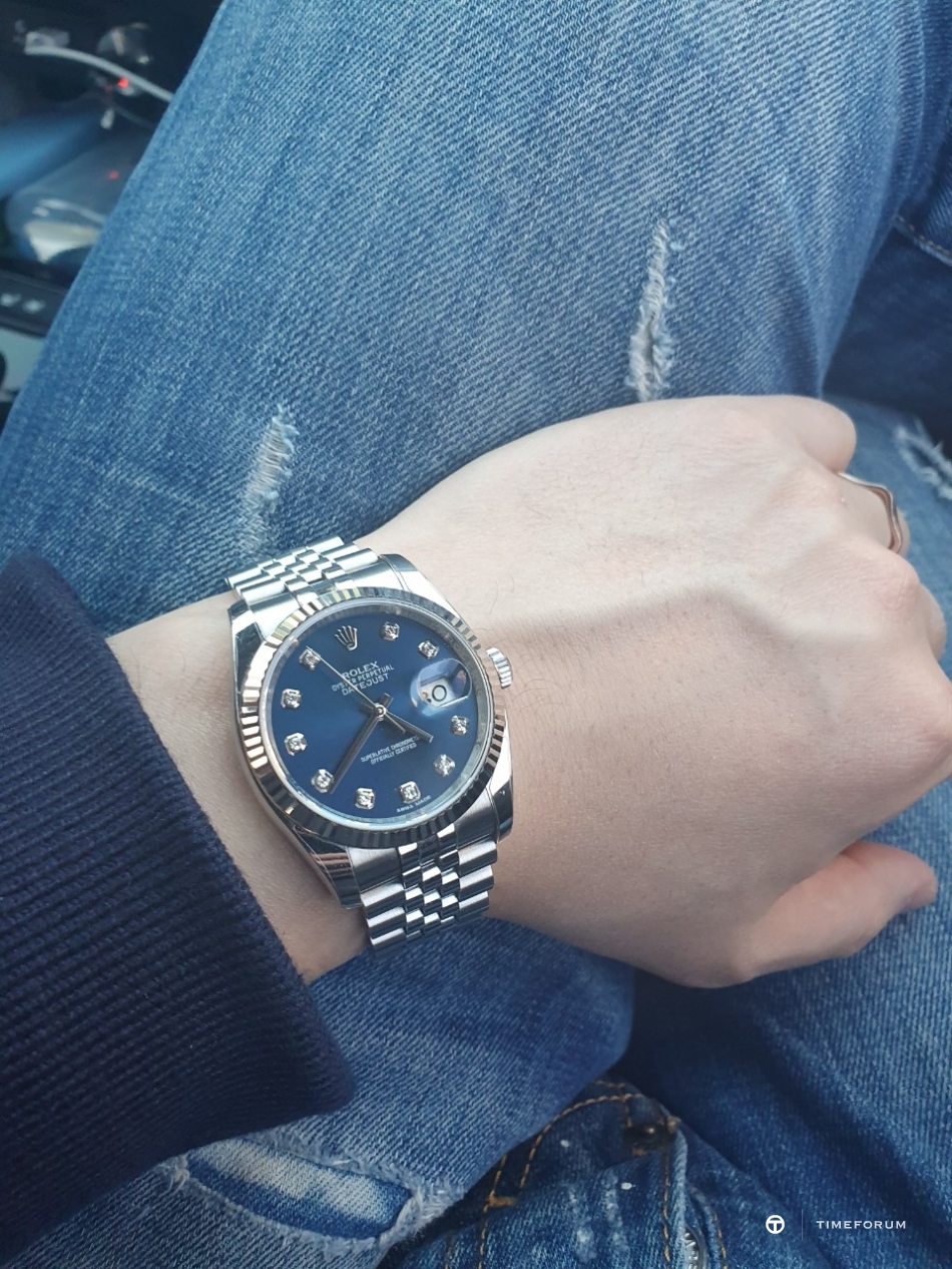 1612380815610-3.jpg : Datejust 116234 10P Blue dial