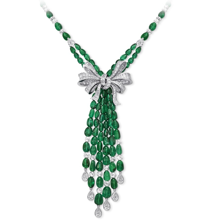 Set 2 - GRAFF Bow Collection multishape emerald and diamond necklace, total diamonds 59.10 carats, total emeralds 123.91 carats GN8163.jpg