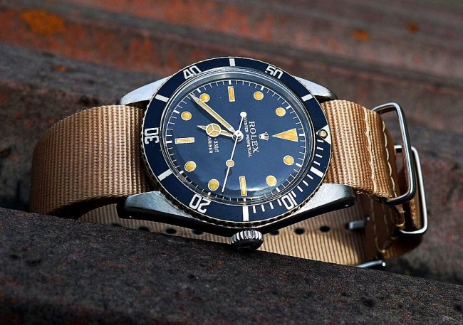Rolex-Submariner-On-A-Marker-Matching-NATO-watch-650x457.jpg