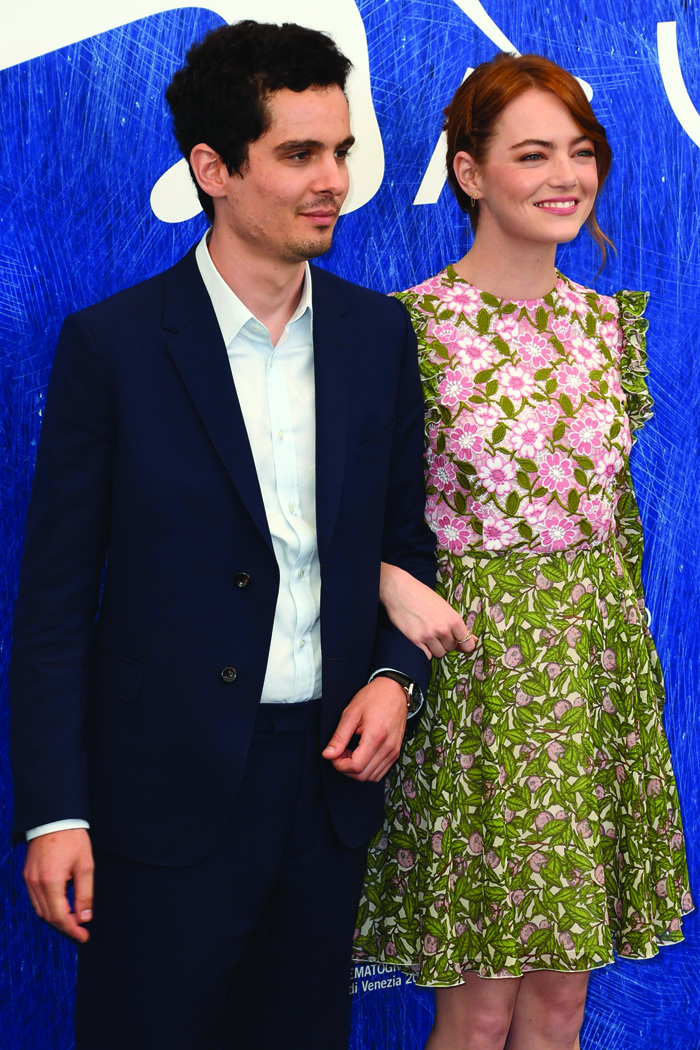 Damien Chazelle _Jaeger-LeCoultre watch and Emma Stone_ 73rd Venice Film Festival -Getty Images. Courtesy of Jaeger-LeCoultre.jpg