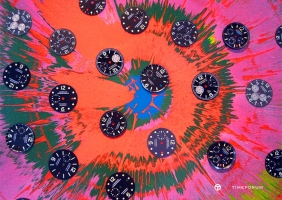 다미안 허스트: 'Beautiful Sunflower' panerai painting